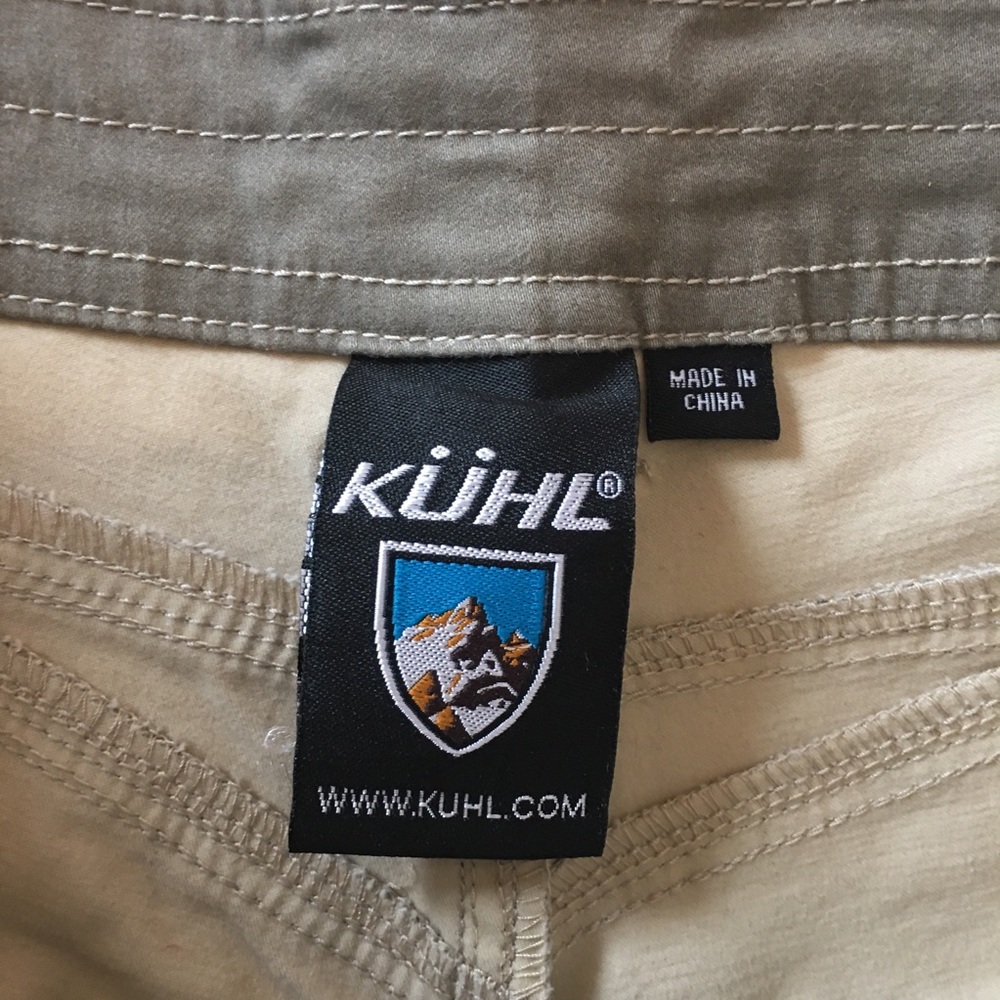KUHL Casual Hiking Pants Olive Khaki Size 8 - Picture 4 of 5